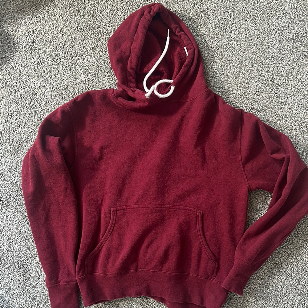 Women's Burgundy Hoodie Sweater